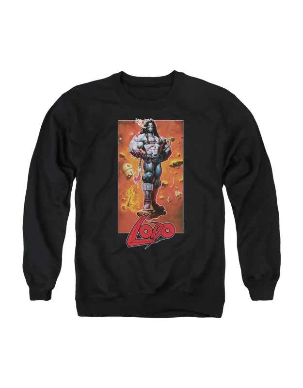 Justice League Of America Lobo Pose Crewneck Sweatshirt