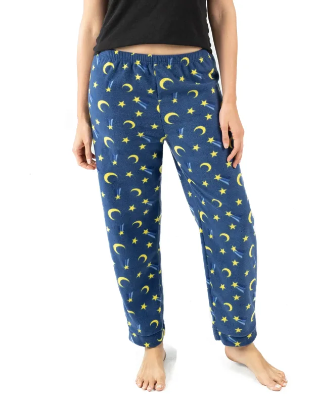 Pajama Pants With Elastic Waistband And Loose Fit