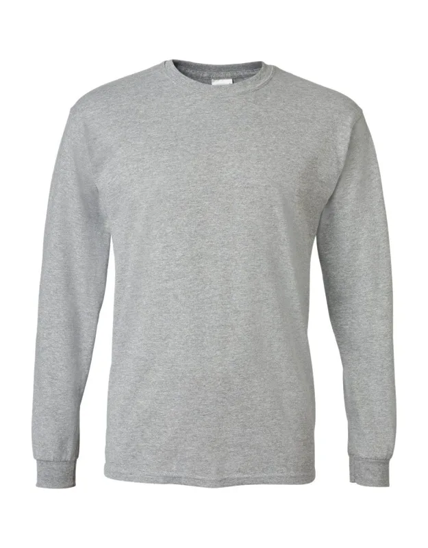 Gildan Dryblend Long Sleeve T-shirt With Moisture Management Properties And Classic Fit