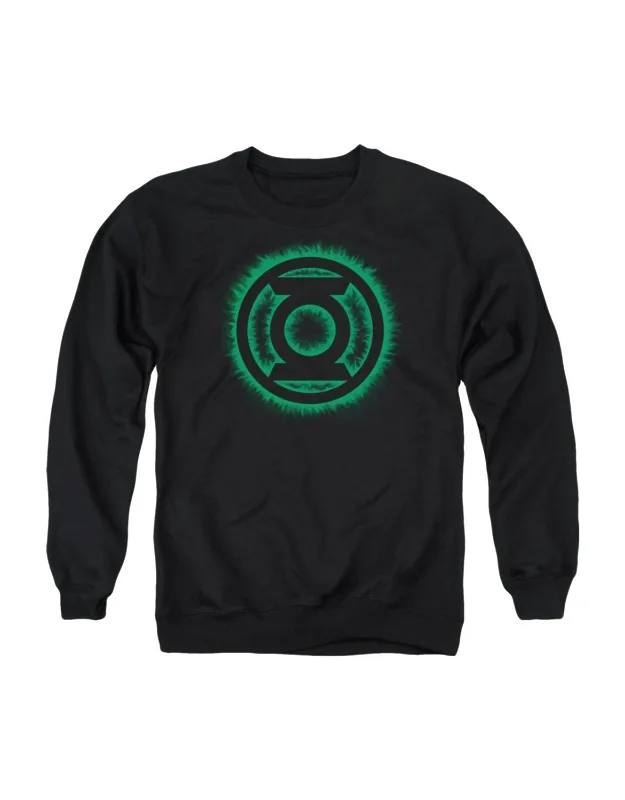 Green Lantern Green Flame Logo Crewneck Sweatshirt