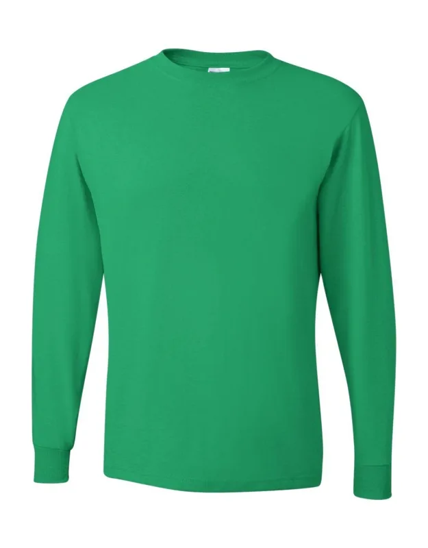Dri-power Long Sleeve T-shirt With Advanced Moisture-management Performance And Noticeably Softer Hand