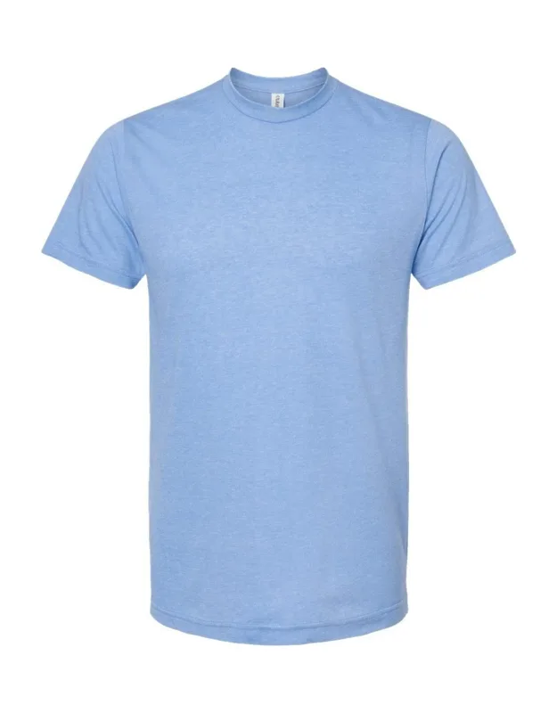 Poly-rich T-shirt With Ribbed Crewneck And Double-needle Stitching