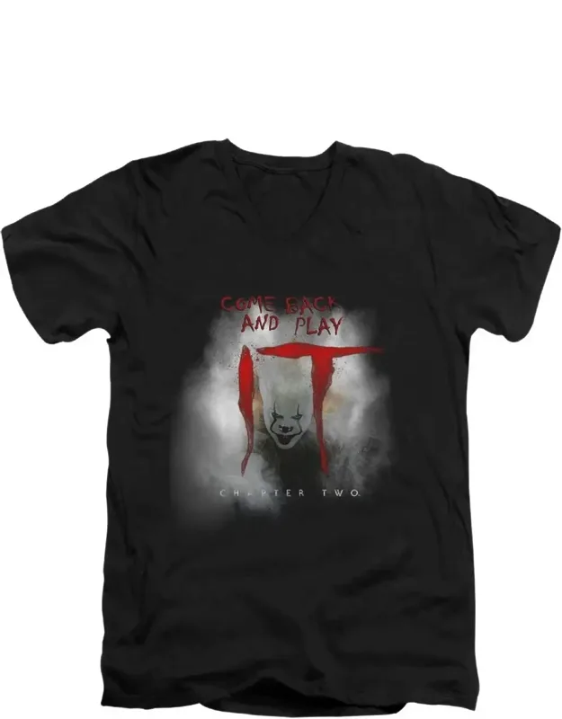 2019 Come Back And Play Short Sleeve V Neck Premium Cotton Tee