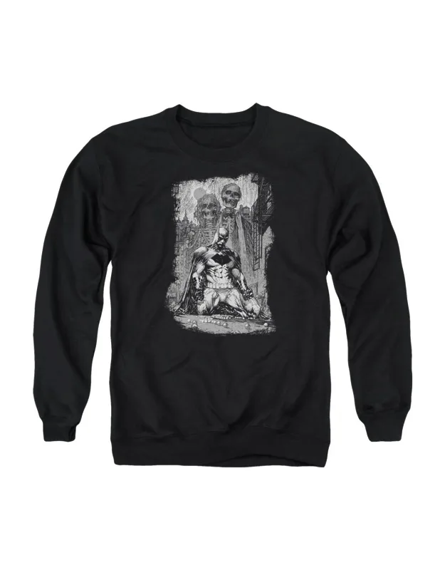 Batman Sketchy Shadows Crewneck Sweatshirt