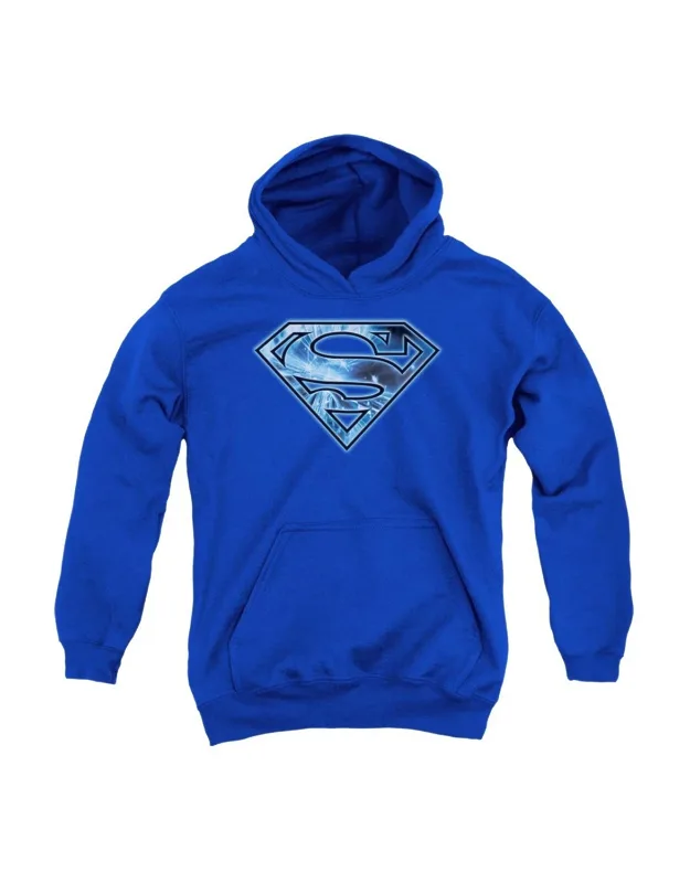 Superman On Ice Shield Pullover Hoodie