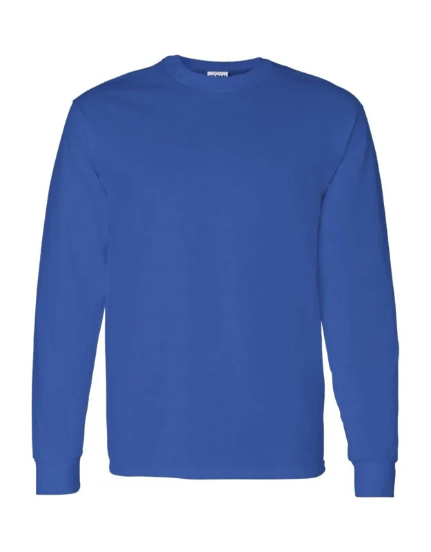Gildan Heavy Cotton Long Sleeve T-shirt, Midweight Fabric, Classic Fit