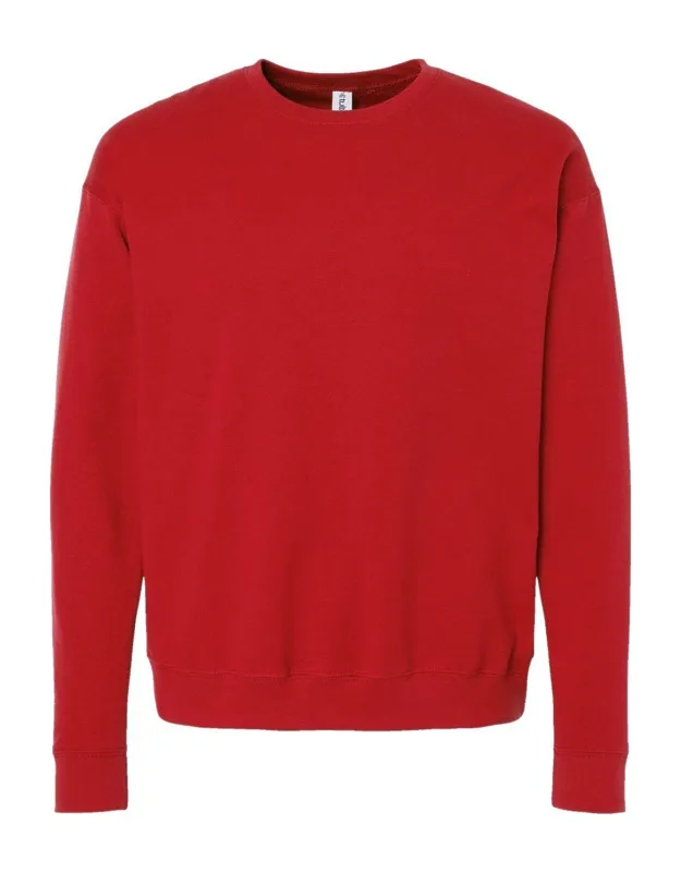 Fleece Crewneck Sweatshirt With Soft Cozy Feel And Printer-friendly Surface