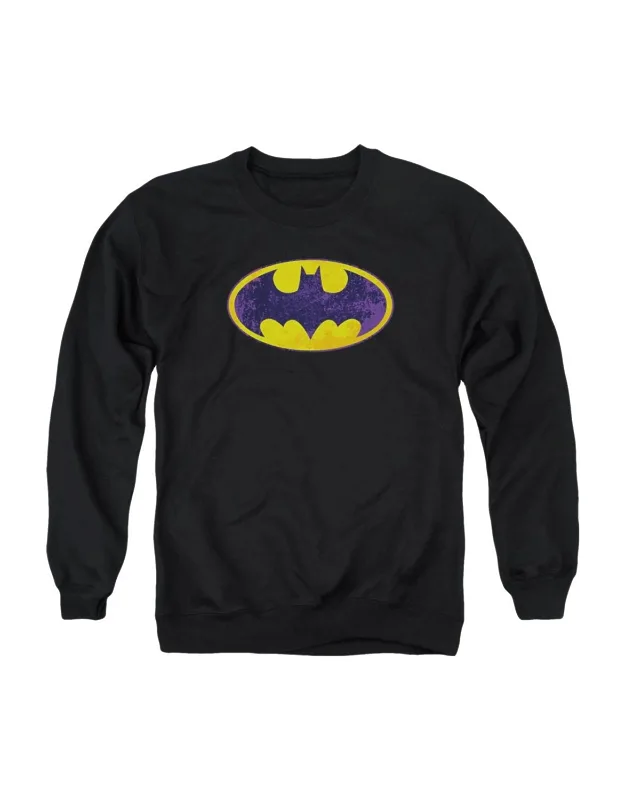 Batman Bm Neon Distress Logo