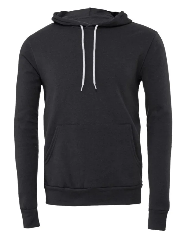 Sponge Fleece Hoodie With Pouch Pocket And Ribbed Cuffs