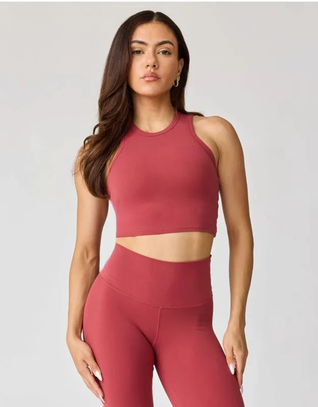 High Neck Crop Tank
