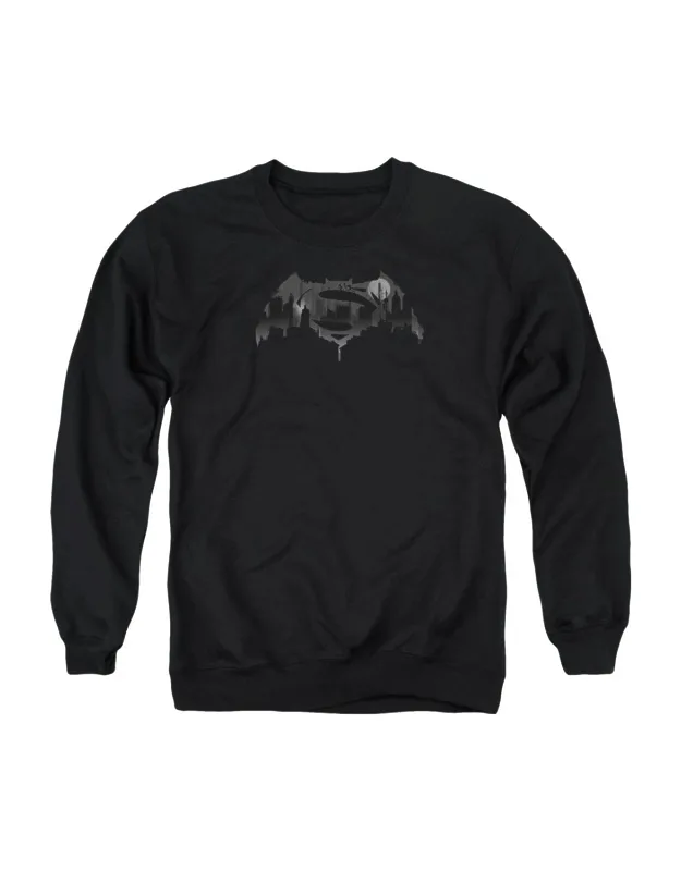 Batman V Superman Cityscape Logo Crewneck Sweatshirt