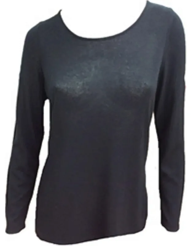 Scoop Neck Long Sleeve Top