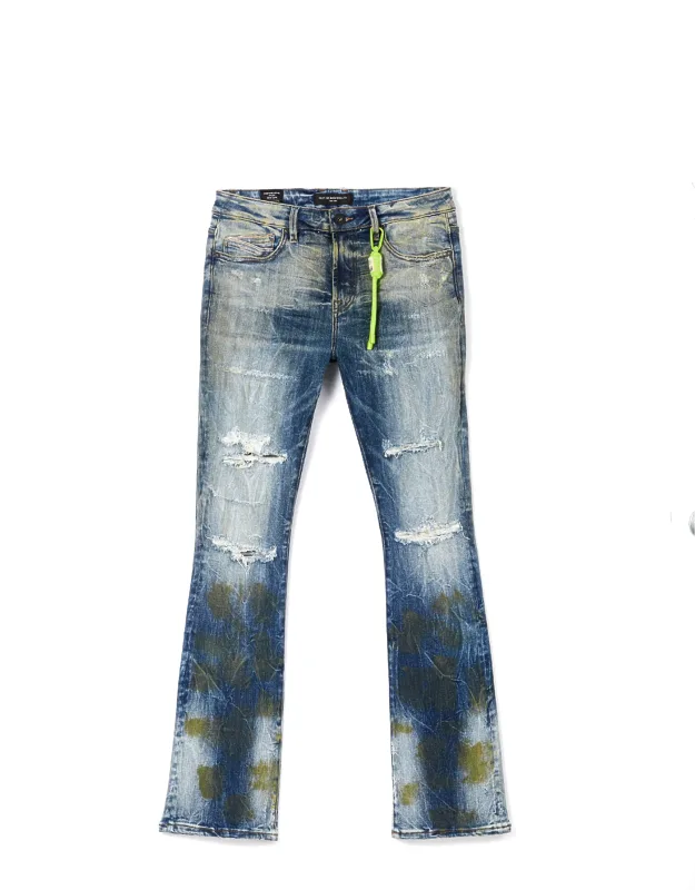 Lenny Bootcut Jeans With Premium Vintage Wash And Whiskers