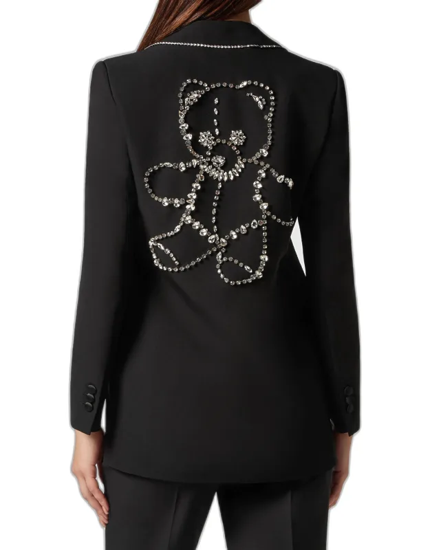 Cady Satin Boxy Blazer