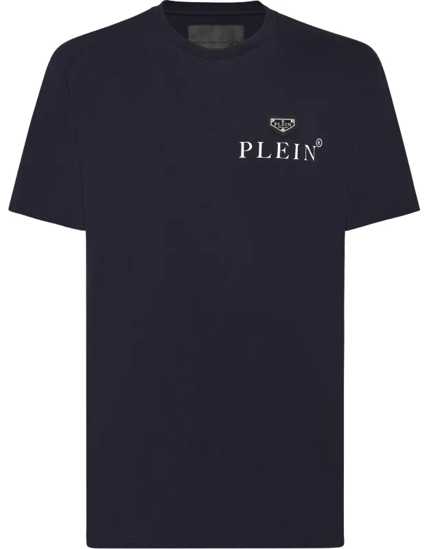 T-shirt Round Neck Ss With Stretch Cotton Jersey And Ribbed Neckline