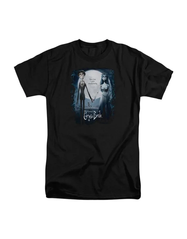 Corpse Bride Poster Short Sleeve Adult Tall Tee / T-shirt - 100% Cotton, Guaranteed Authentic