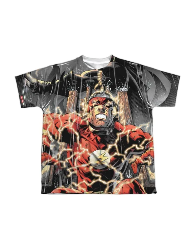 Justice League Of America Shock Therapy Short Sleeve Youth Tee - Stylish For Everyday Wear, 100% Polyester