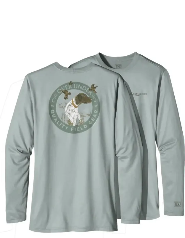 Pointer Hunting Quail Long Sleeve Tee