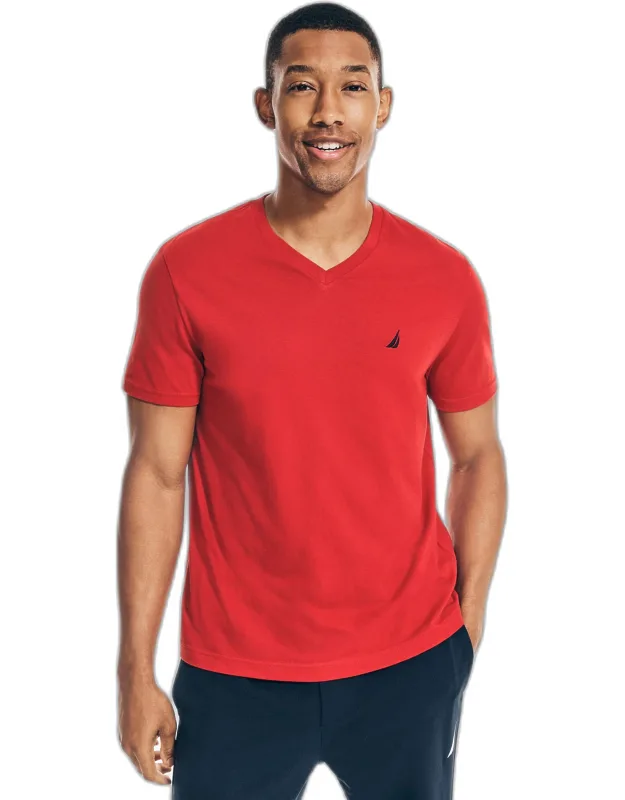 Nautica Premium Cotton V-neck T-shirt, Soft, Classic Fit