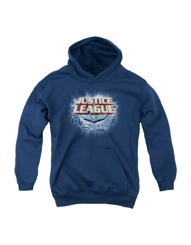 Justice League Of America Storm Logo Pullover Hoodie