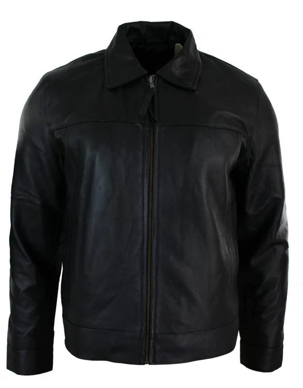 Classic Zipped Leather Jacket
