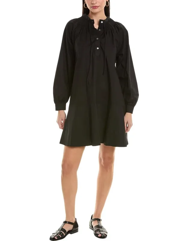 Shirred Mini Dress