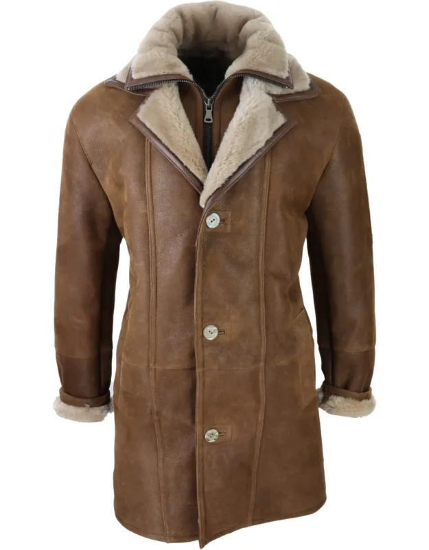 3/4 Long Duffle Jacket Sheepskin