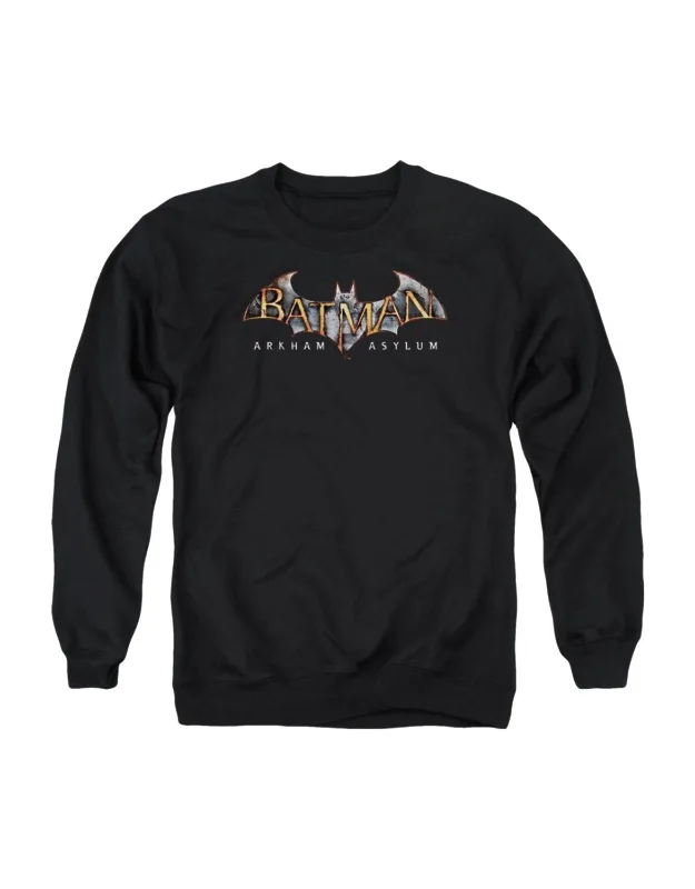 Batman Arkham Asylum Logo Crewneck Sweatshirt