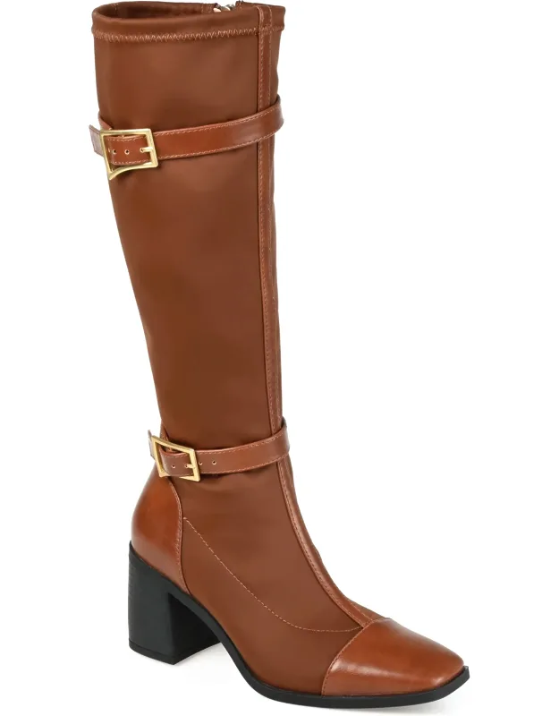 Gaibree Stacked Heel Knee High Boots