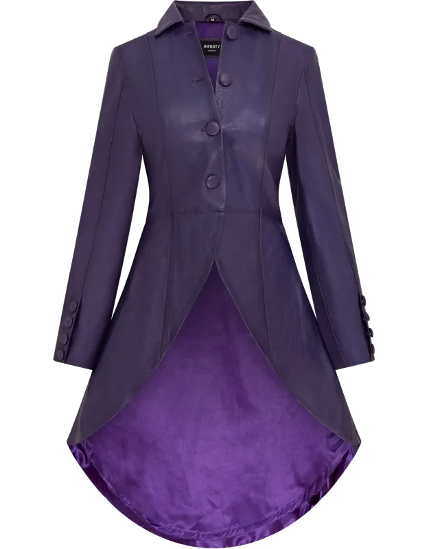 Gothic Full Length Victorian Leather Coat