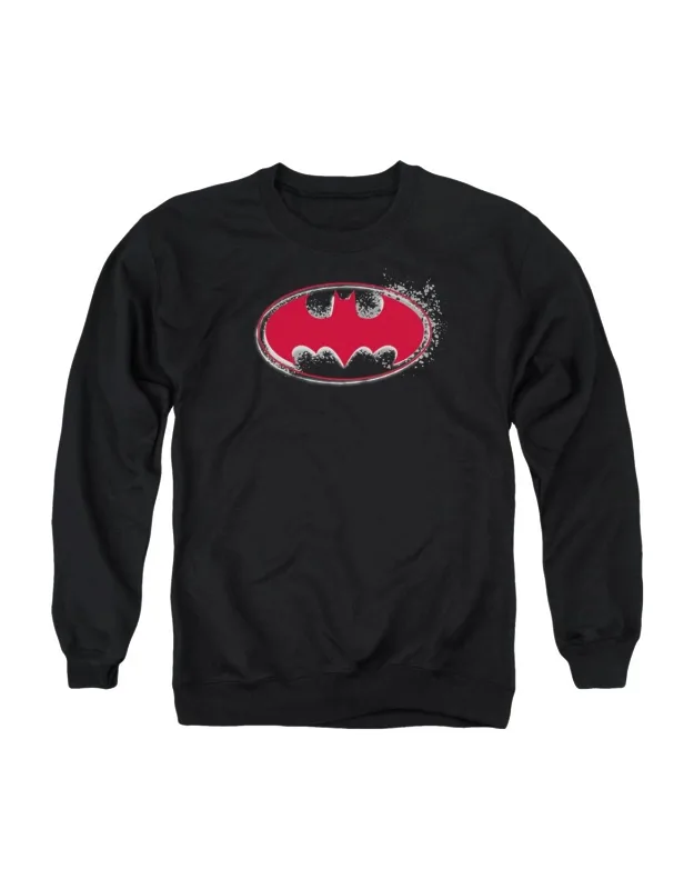 Batman Hardcore Noir Bat Logo Crewneck Sweatshirt