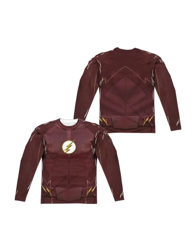 Flash Season Four Uniform Long Sleeve Poly Crew Tee