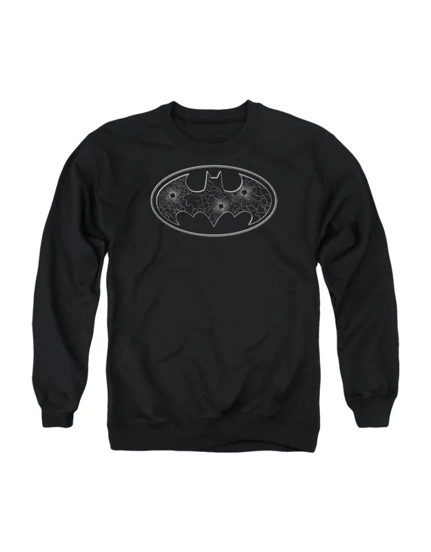 Batman Glass Hole Logo Crewneck Sweatshirt