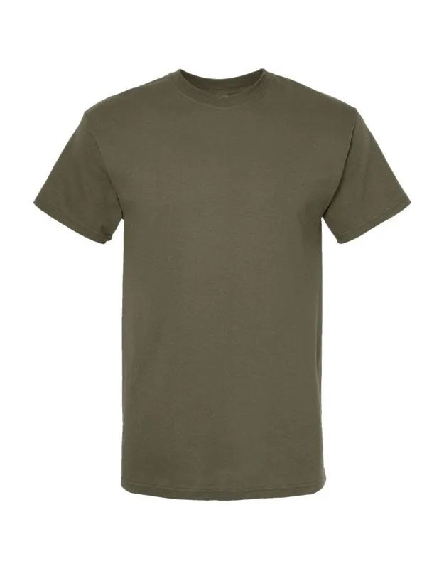 Gold Soft Touch T-shirt, 100% Cotton Preshrunk Jersey, Tear Away Label