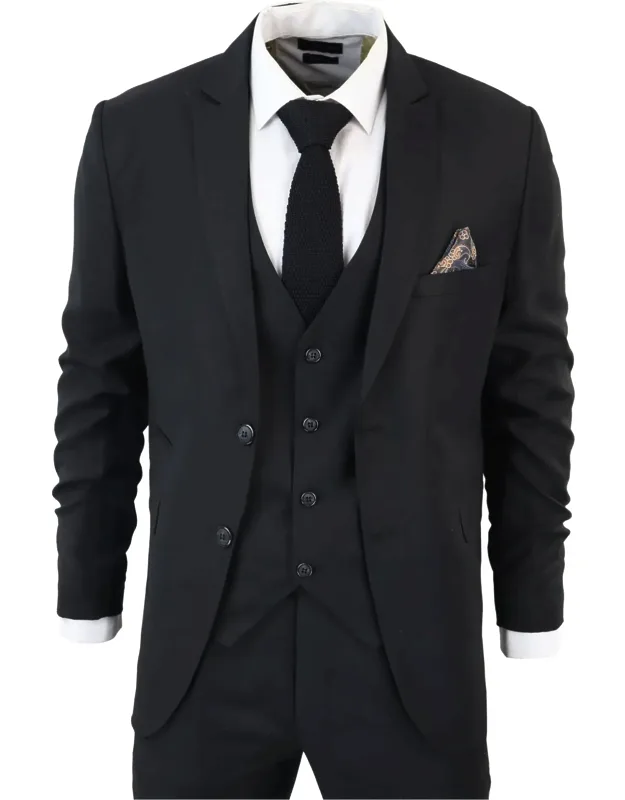 Classic Plain 3 Piece Suit