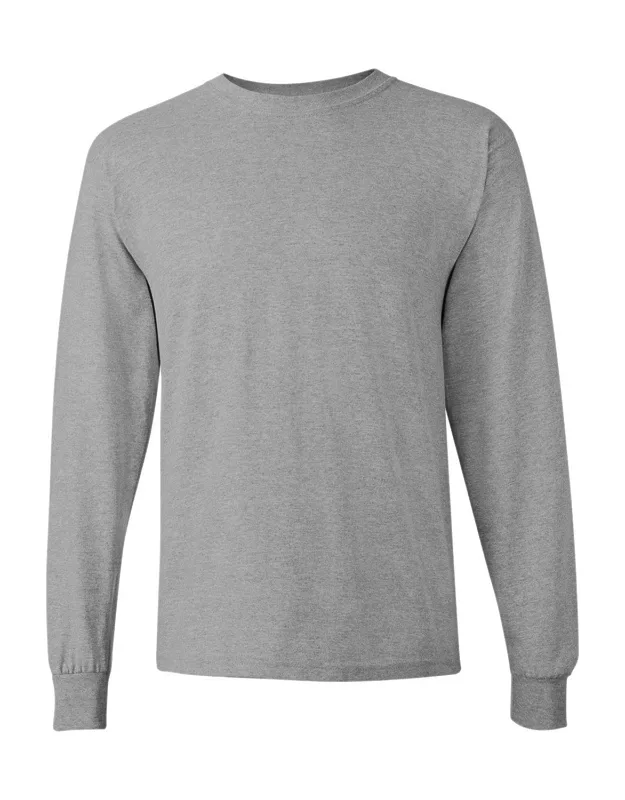 Gildan Heavy Cotton Long Sleeve T-shirt, Midweight Fabric, Classic Fit