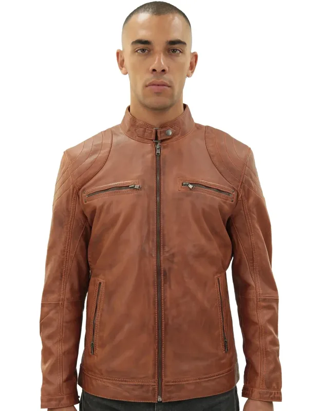 Moto Leather Biker Jacket