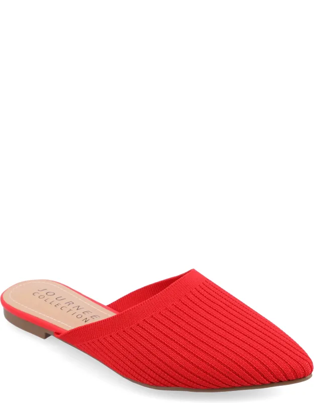 Wide Width Aniee Mule Flats