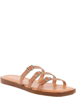 Buckle Leather Sandals