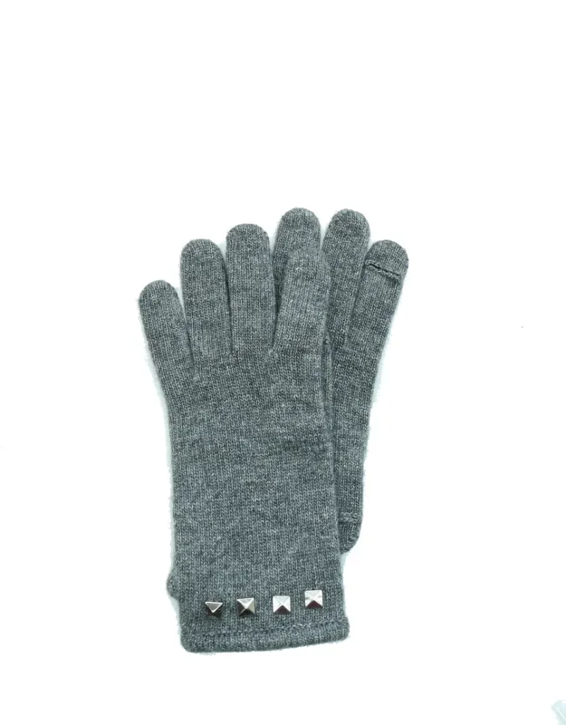 Gloves With Studs And Slit On Fingers