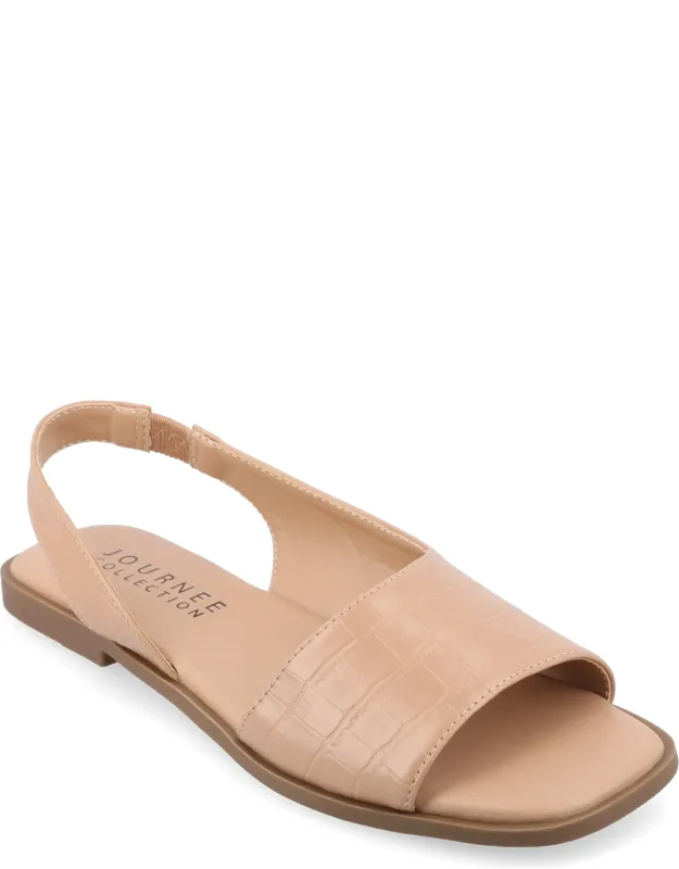 Brinsley Flat Sandals With Comfortable Flat Sole And Easy Pull-on Closure