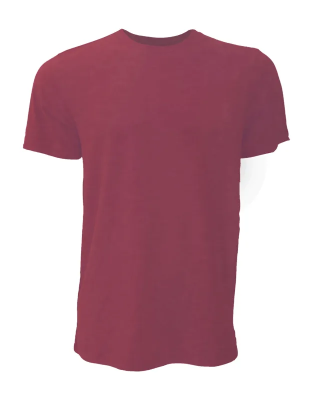 Canvas Jersey Crew Neck Short Sleeve T-shirt - Ribbed Neckline, Slim Fit