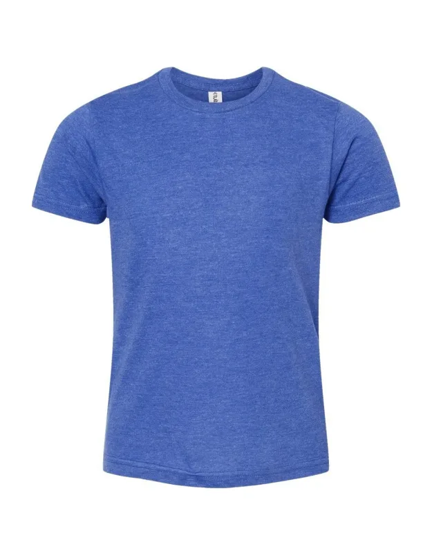 Tultex Youth Fine Jersey T-shirt - Pre-shrunk 100% Ringspun Cotton, Double-needle Stitching