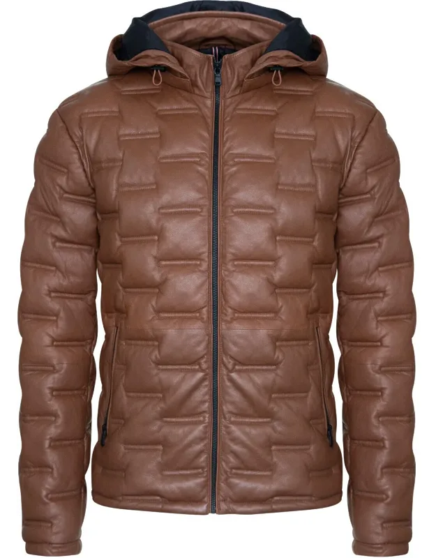 Hooded Puffer Quilted Bomber Jacket