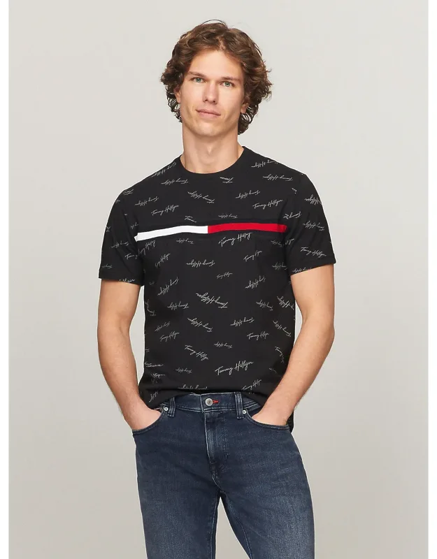 Signature Flag Stripe Logo T-shirt
