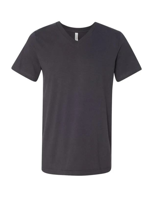 Jersey V-neck Tee, 100% Airlume Combed And Ringspun Cotton, Retail Fit