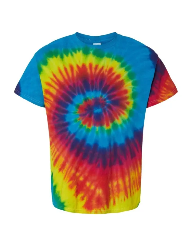 _multi-color Tie-dyed T-shirt, Heavyweight Cotton, Classic Fit_