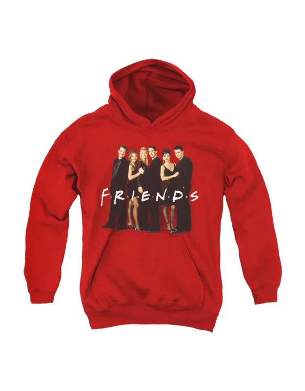 Friends Cast In Black Pull Over Hoodie