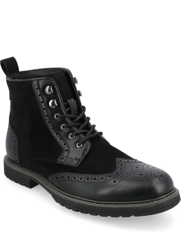 Wingtip Ankle Boots