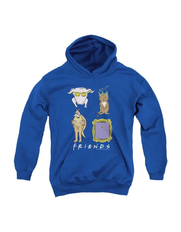 Friends Sybmols Youth Pull Over Hoodie - Stylish Easy Wear